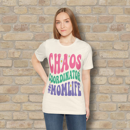 Mostly Text T-Shirts Chaos Coordinator Retro Momlife Tee - Vibrant Styles