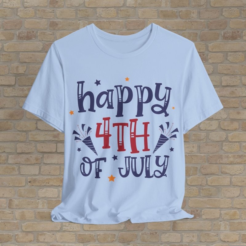 Mostly Text T-Shirts Confetti & Freedom Tee - Vibrant Styles