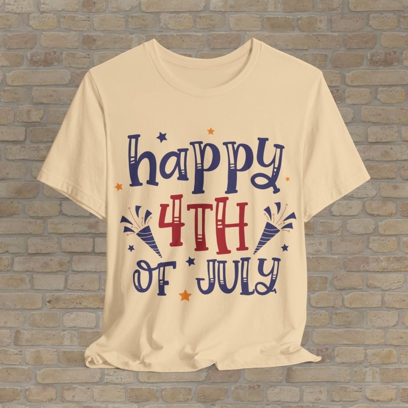 Mostly Text T-Shirts Confetti & Freedom Tee - Vibrant Styles