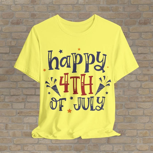 Mostly Text T-Shirts Confetti & Freedom Tee - Vibrant Styles