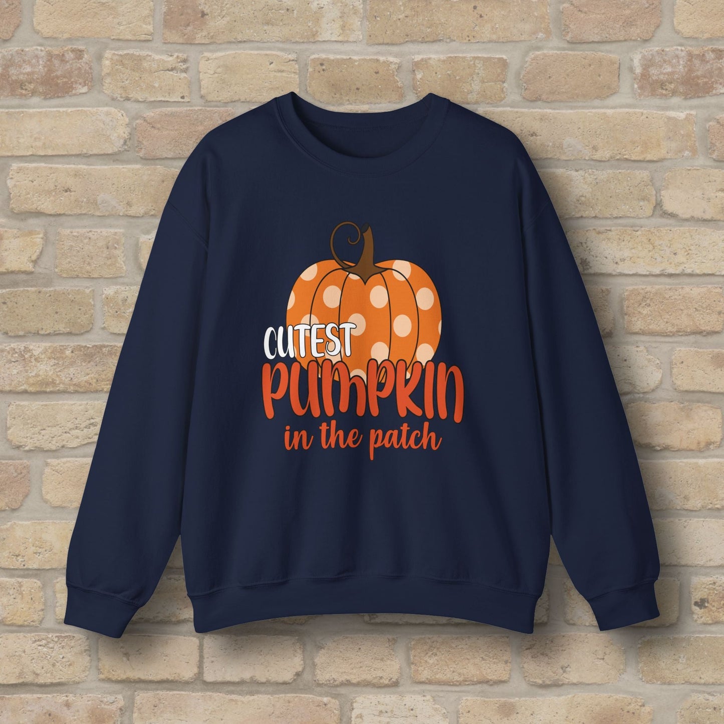 Graphic & Text Cutest Pumpkin in the Patch Sweatshirt - Vibrant Styles
