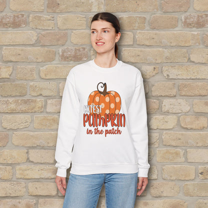 Graphic & Text Cutest Pumpkin in the Patch Sweatshirt - Vibrant Styles
