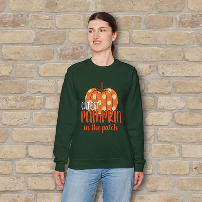Graphic & Text Cutest Pumpkin in the Patch Sweatshirt - Vibrant Styles