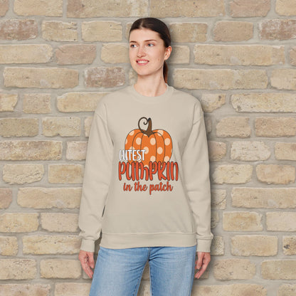 Graphic & Text Cutest Pumpkin in the Patch Sweatshirt - Vibrant Styles