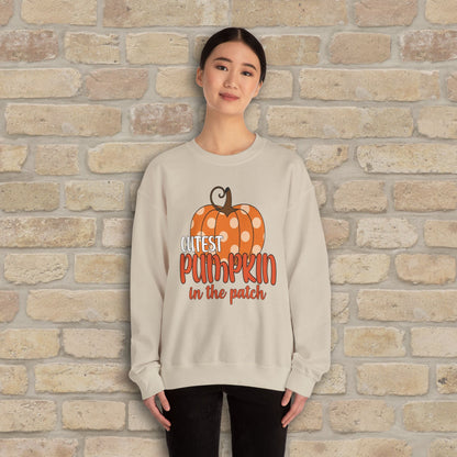 Graphic & Text Cutest Pumpkin in the Patch Sweatshirt - Vibrant Styles