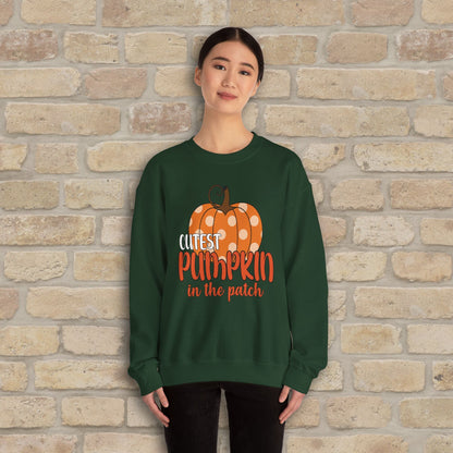 Graphic & Text Cutest Pumpkin in the Patch Sweatshirt - Vibrant Styles