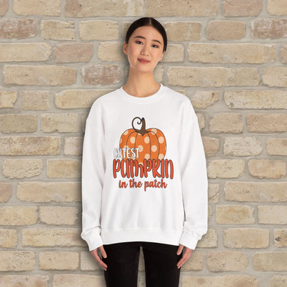 Graphic & Text Cutest Pumpkin in the Patch Sweatshirt - Vibrant Styles