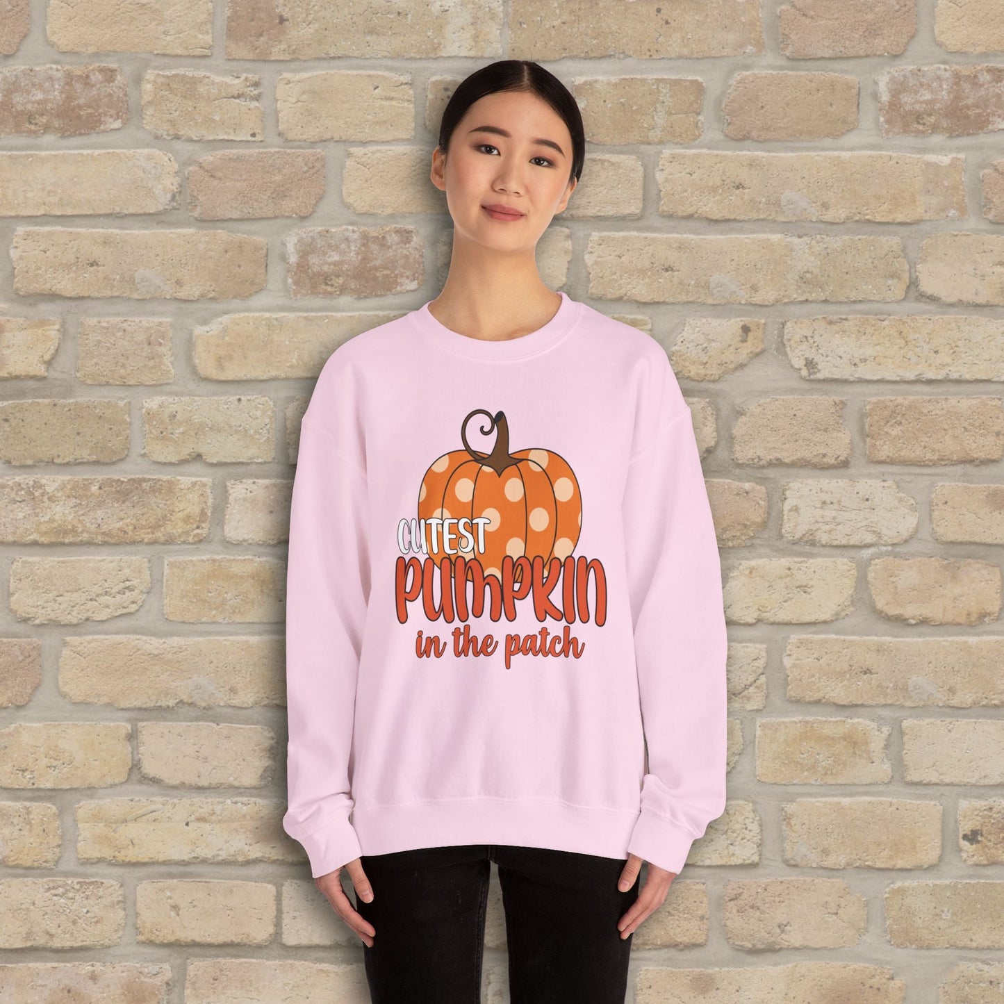 Graphic & Text Cutest Pumpkin in the Patch Sweatshirt - Vibrant Styles