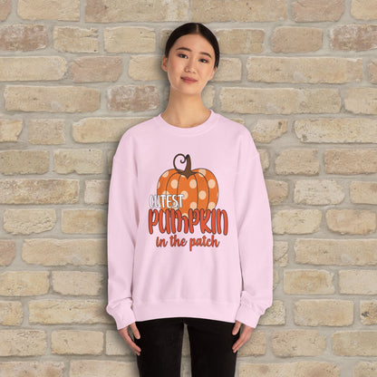 Graphic & Text Cutest Pumpkin in the Patch Sweatshirt - Vibrant Styles