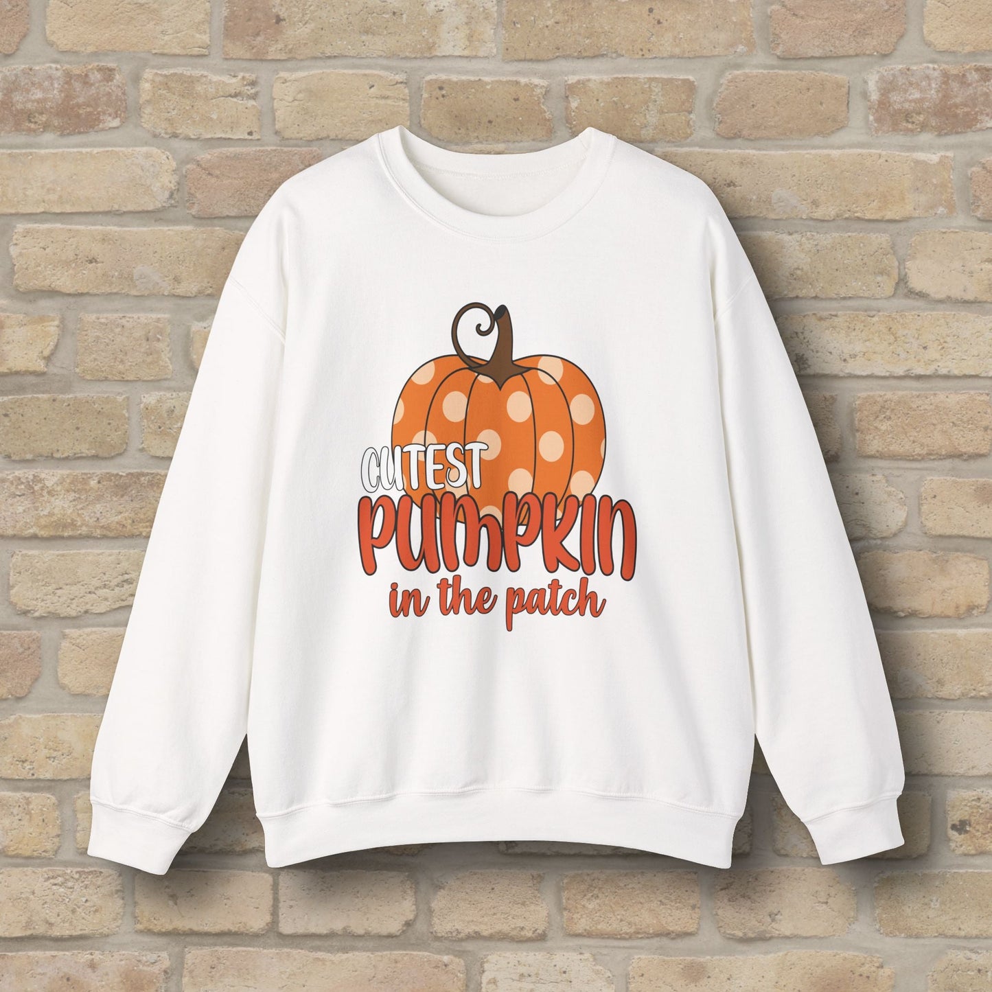 Graphic & Text Cutest Pumpkin in the Patch Sweatshirt - Vibrant Styles