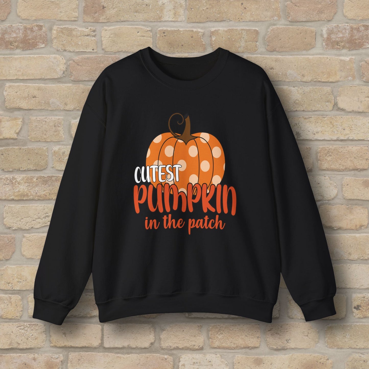 Graphic & Text Cutest Pumpkin in the Patch Sweatshirt - Vibrant Styles