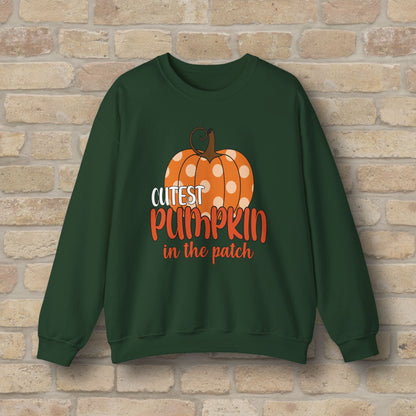 Graphic & Text Cutest Pumpkin in the Patch Sweatshirt - Vibrant Styles