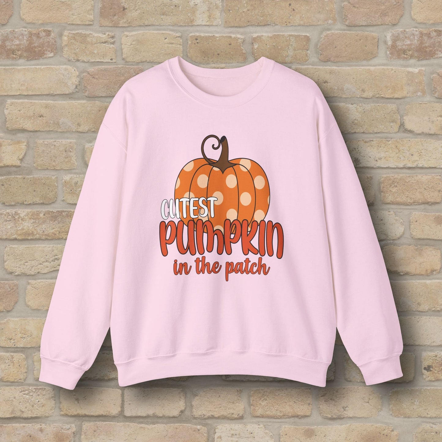 Graphic & Text Cutest Pumpkin in the Patch Sweatshirt - Vibrant Styles