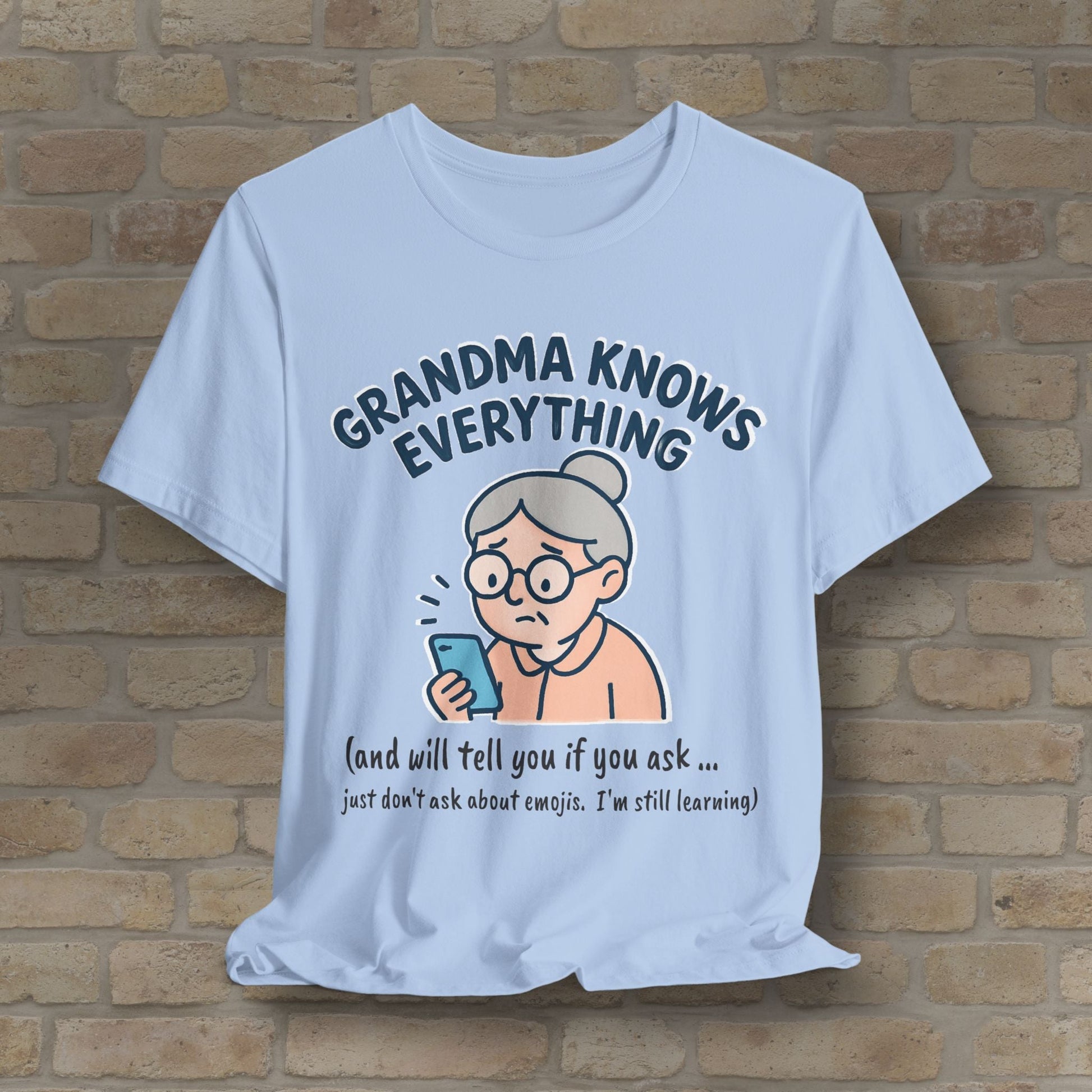 Graphic & Text Don't Ask Grandama About Emojis Tee - Vibrant Styles