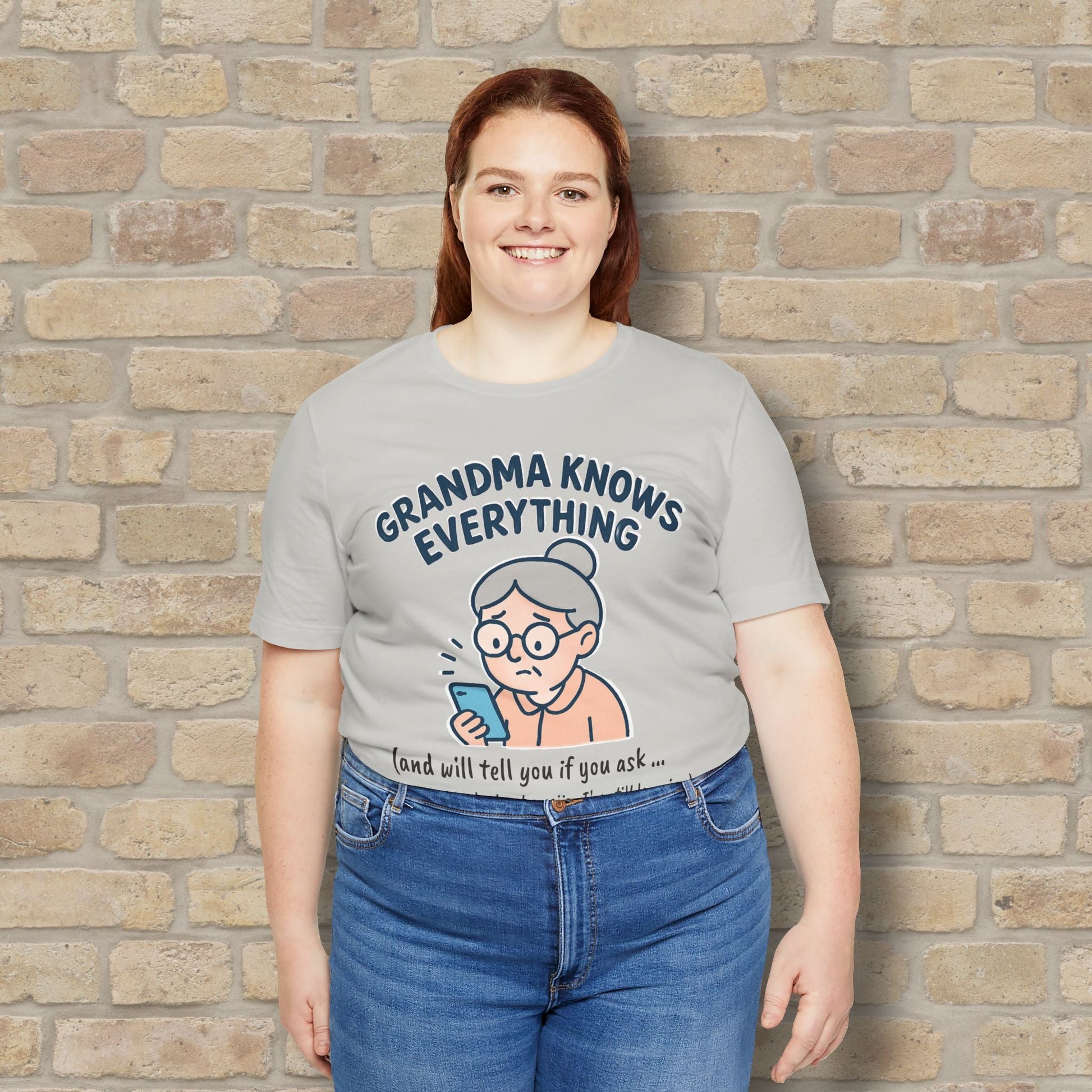 Graphic & Text Don't Ask Grandama About Emojis Tee - Vibrant Styles