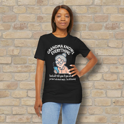 Graphic & Text Don't Ask Grandama About Emojis Tee - Vibrant Styles