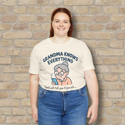Graphic & Text Don't Ask Grandama About Emojis Tee - Vibrant Styles