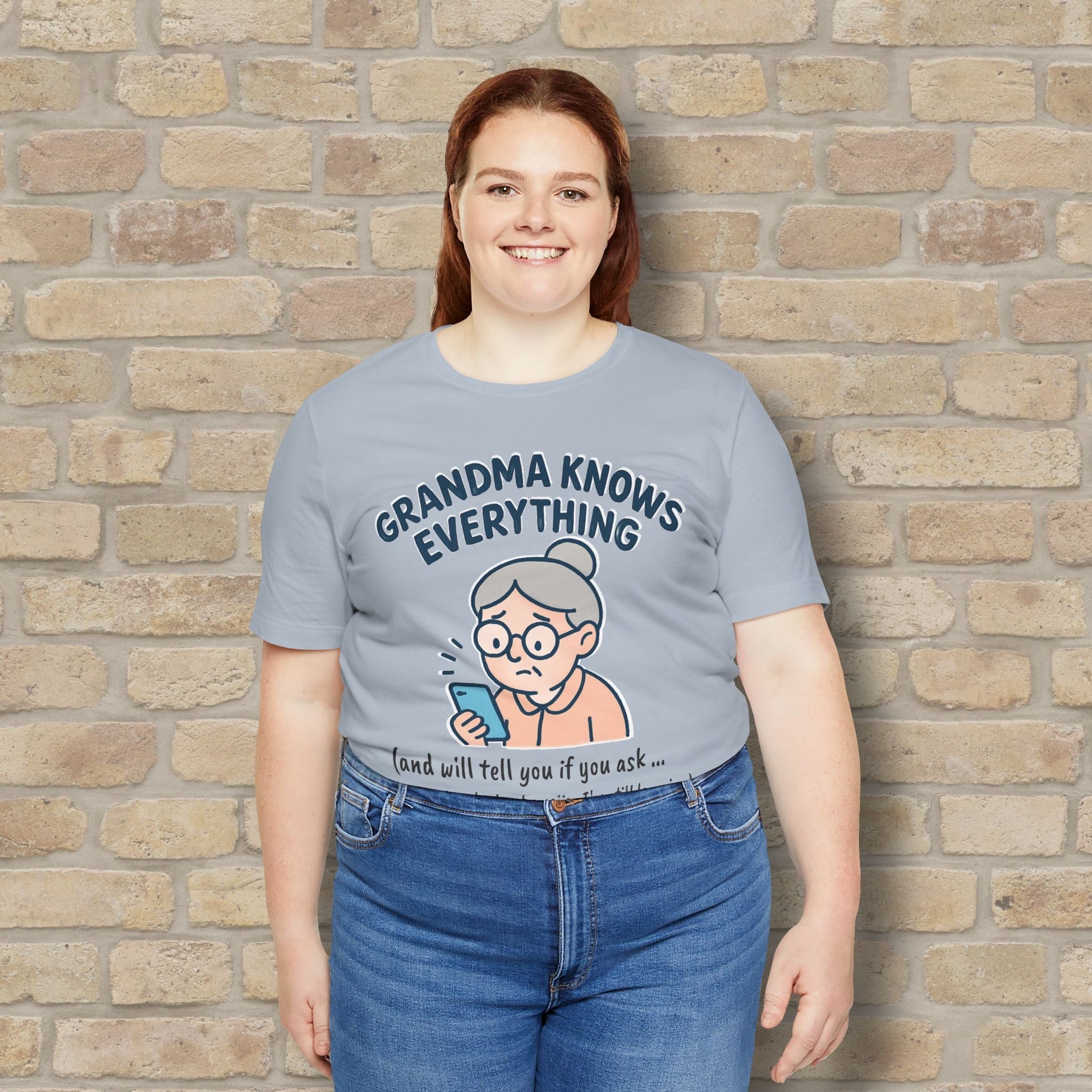 Graphic & Text Don't Ask Grandama About Emojis Tee - Vibrant Styles
