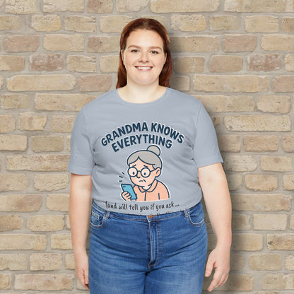 Graphic & Text Don't Ask Grandama About Emojis Tee - Vibrant Styles