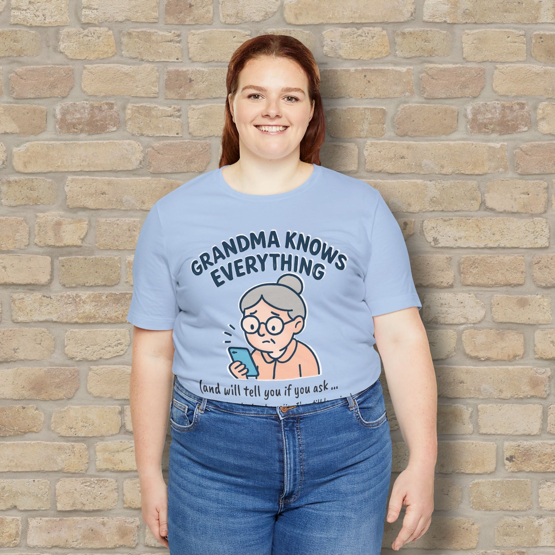 Graphic & Text Don't Ask Grandama About Emojis Tee - Vibrant Styles