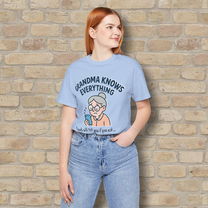 Graphic & Text Don't Ask Grandama About Emojis Tee - Vibrant Styles