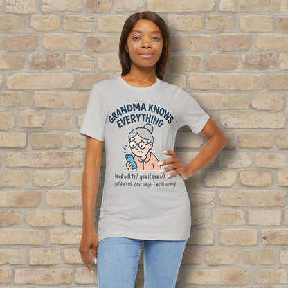 Graphic & Text Don't Ask Grandama About Emojis Tee - Vibrant Styles
