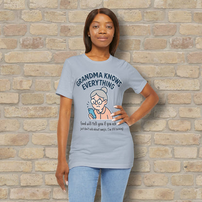 Graphic & Text Don't Ask Grandama About Emojis Tee - Vibrant Styles