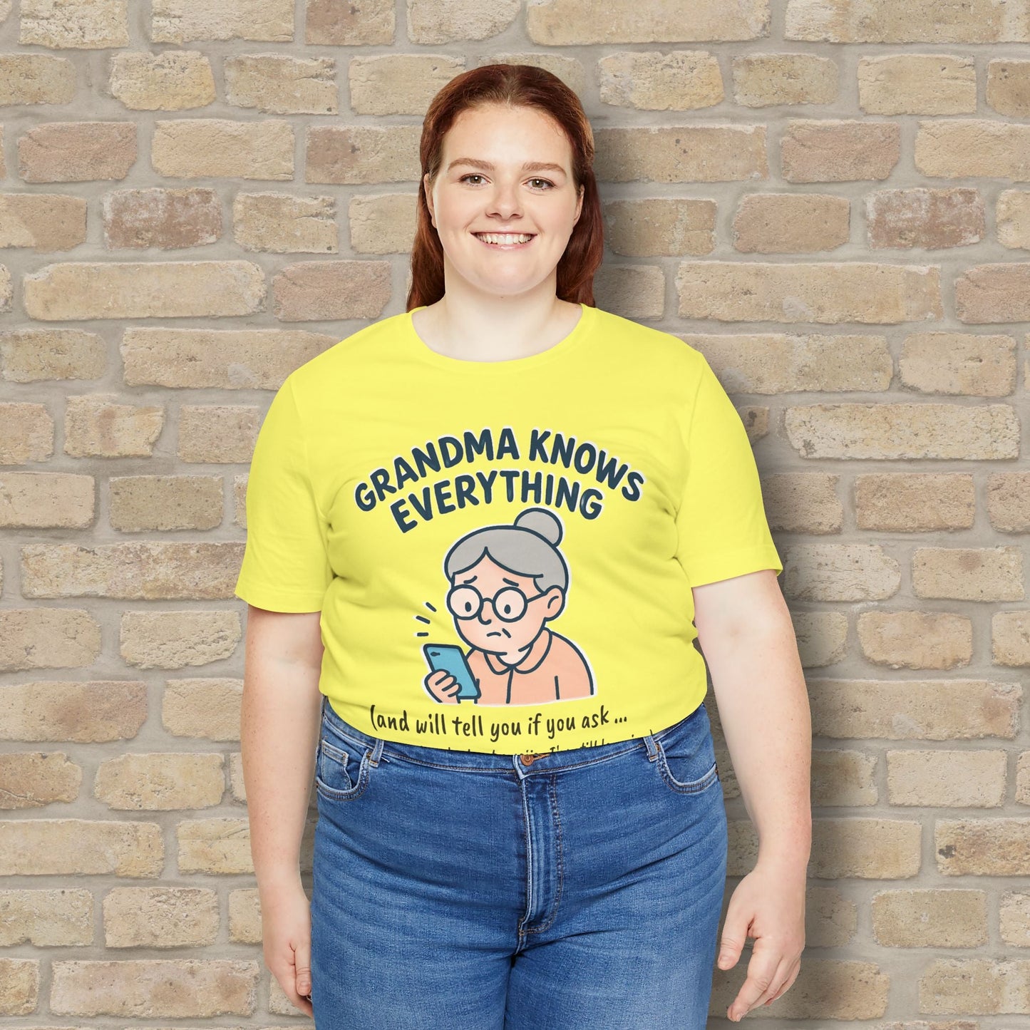 Graphic & Text Don't Ask Grandama About Emojis Tee - Vibrant Styles