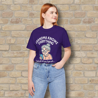 Graphic & Text Don't Ask Grandama About Emojis Tee - Vibrant Styles
