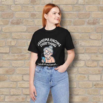 Graphic & Text Don't Ask Grandama About Emojis Tee - Vibrant Styles