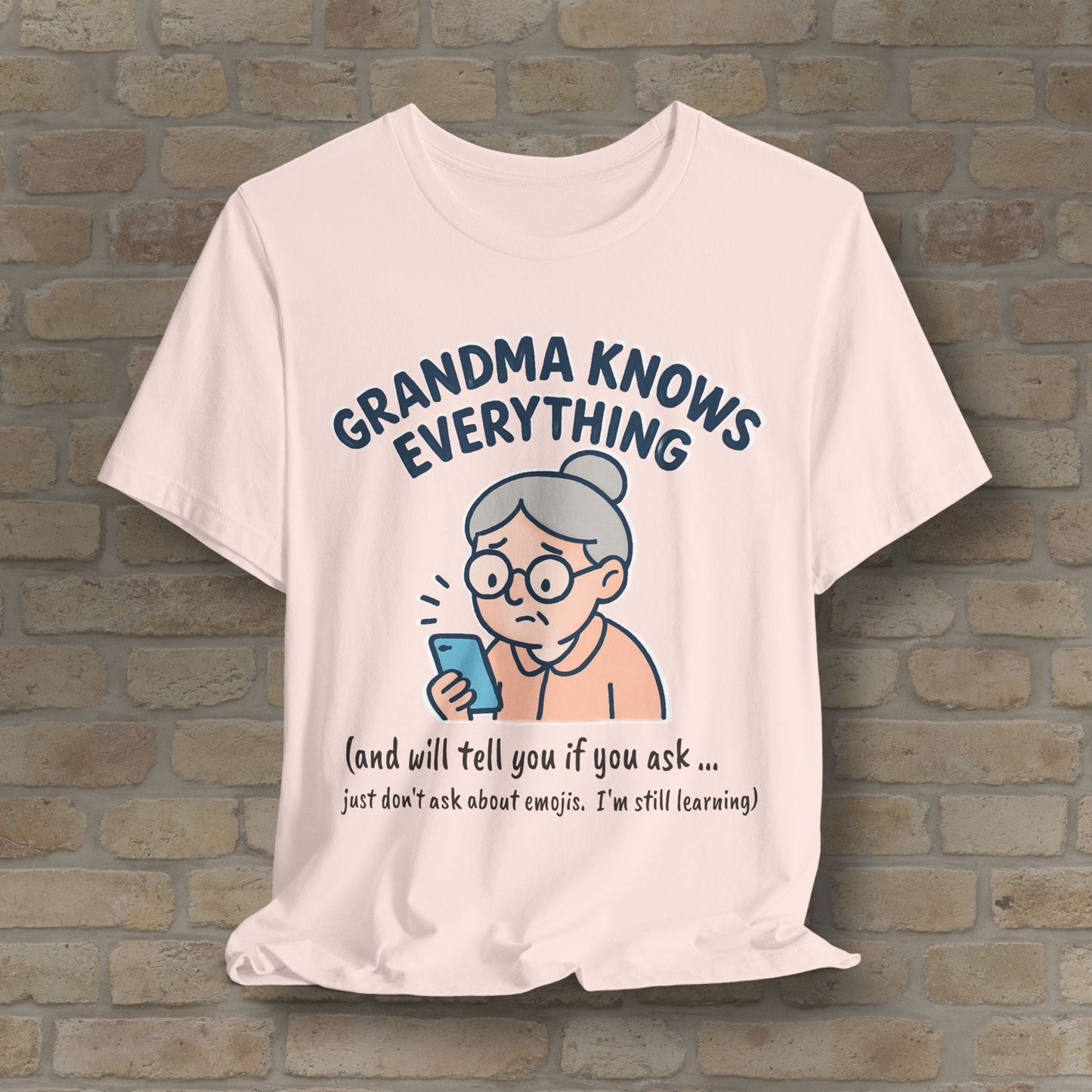 Graphic & Text Don't Ask Grandama About Emojis Tee - Vibrant Styles