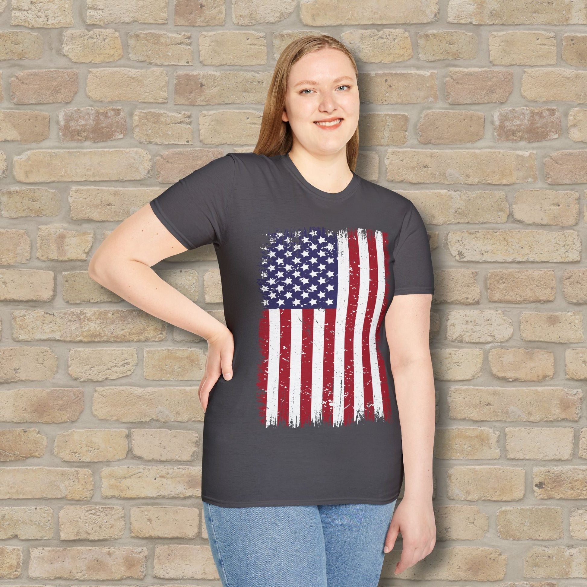 Graphic Only T-Shirt Faded Liberty Tee - Vibrant Styles