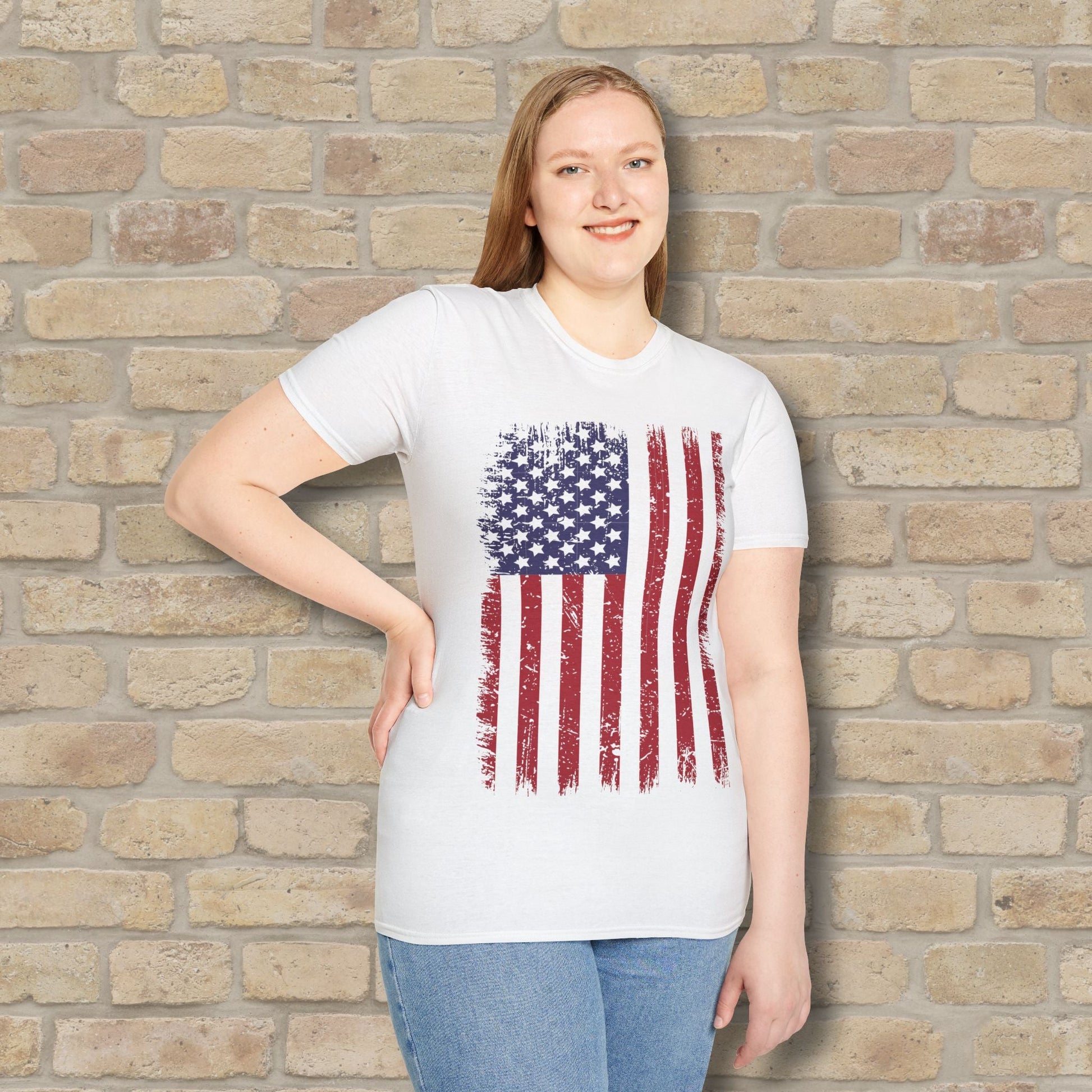 Graphic Only T-Shirt Faded Liberty Tee - Vibrant Styles