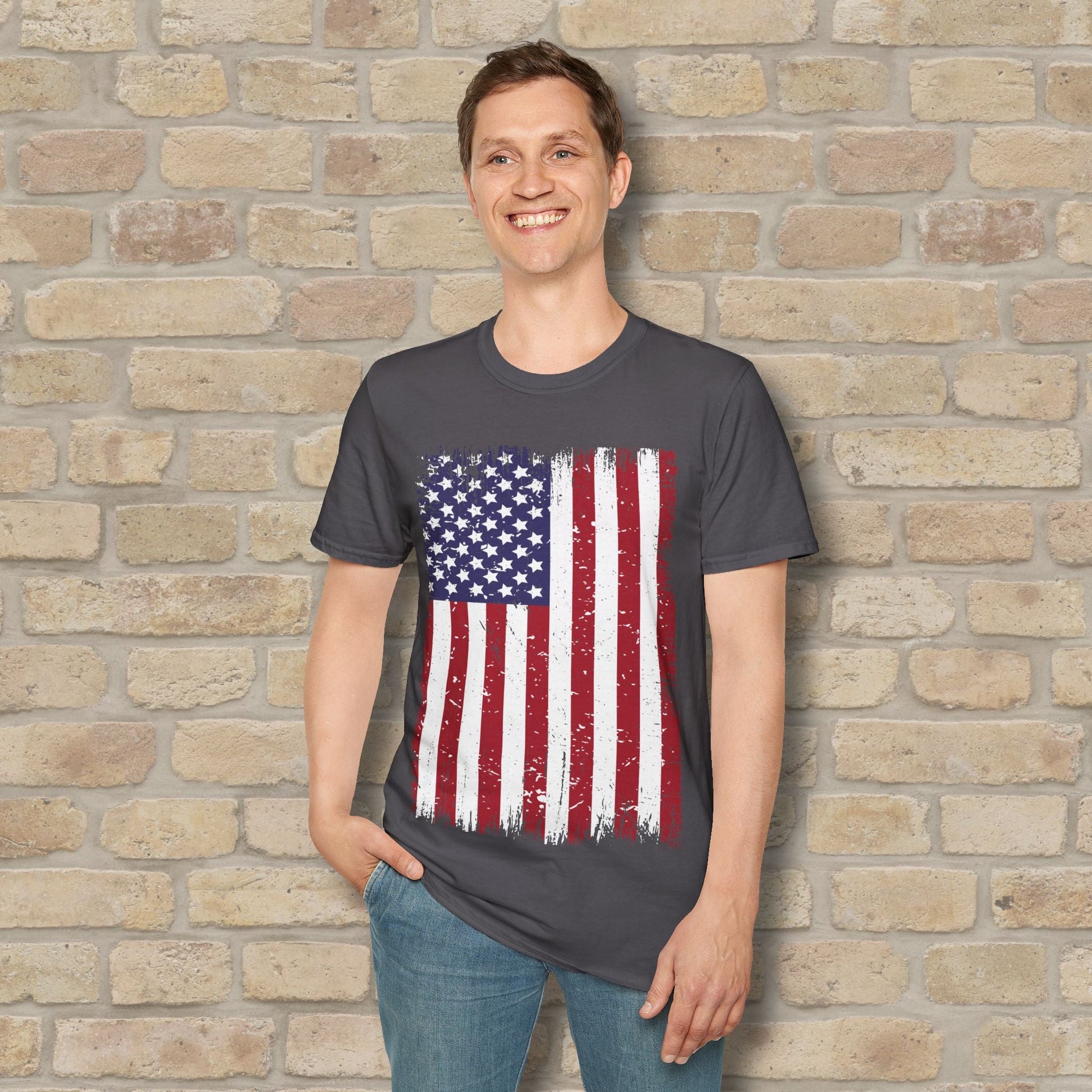 Graphic Only T-Shirt Faded Liberty Tee - Vibrant Styles