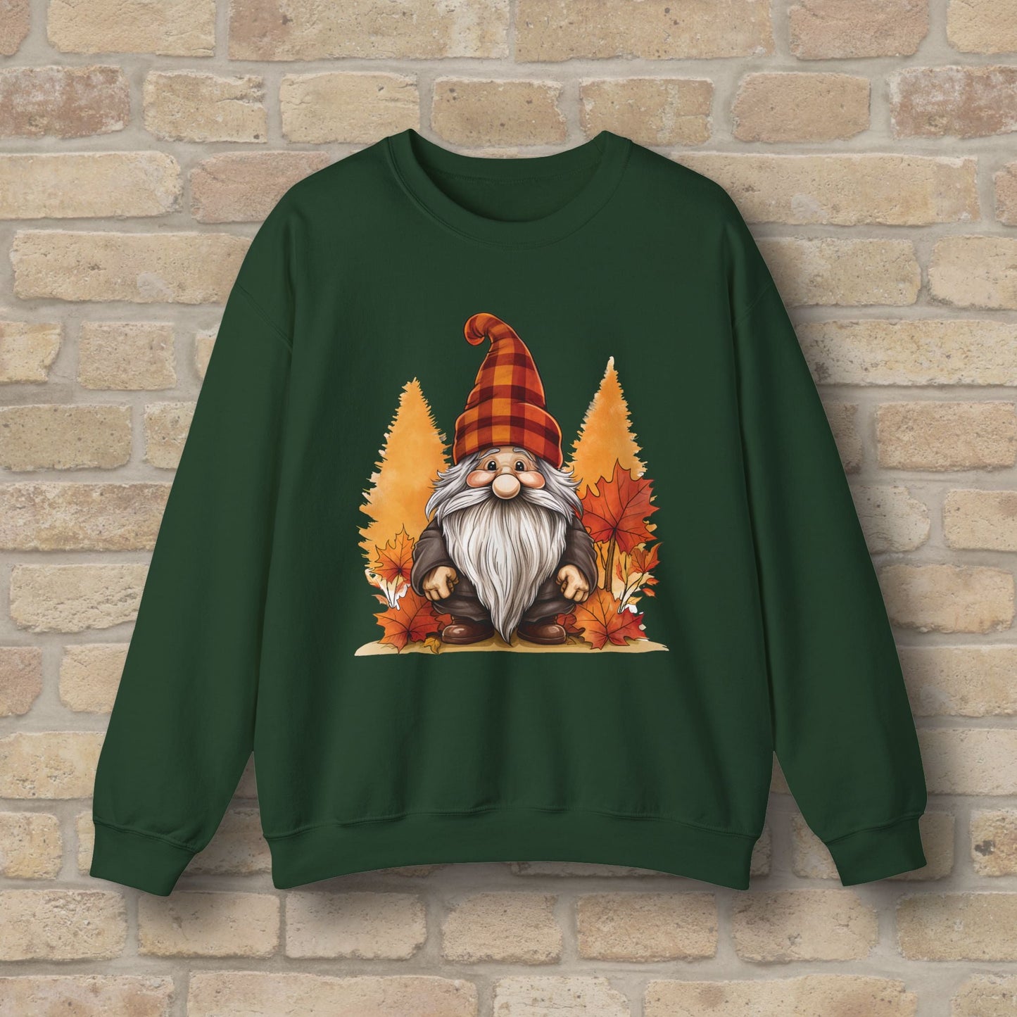 Graphic Only Fall Gnome Sweatshirt - Vibrant Styles