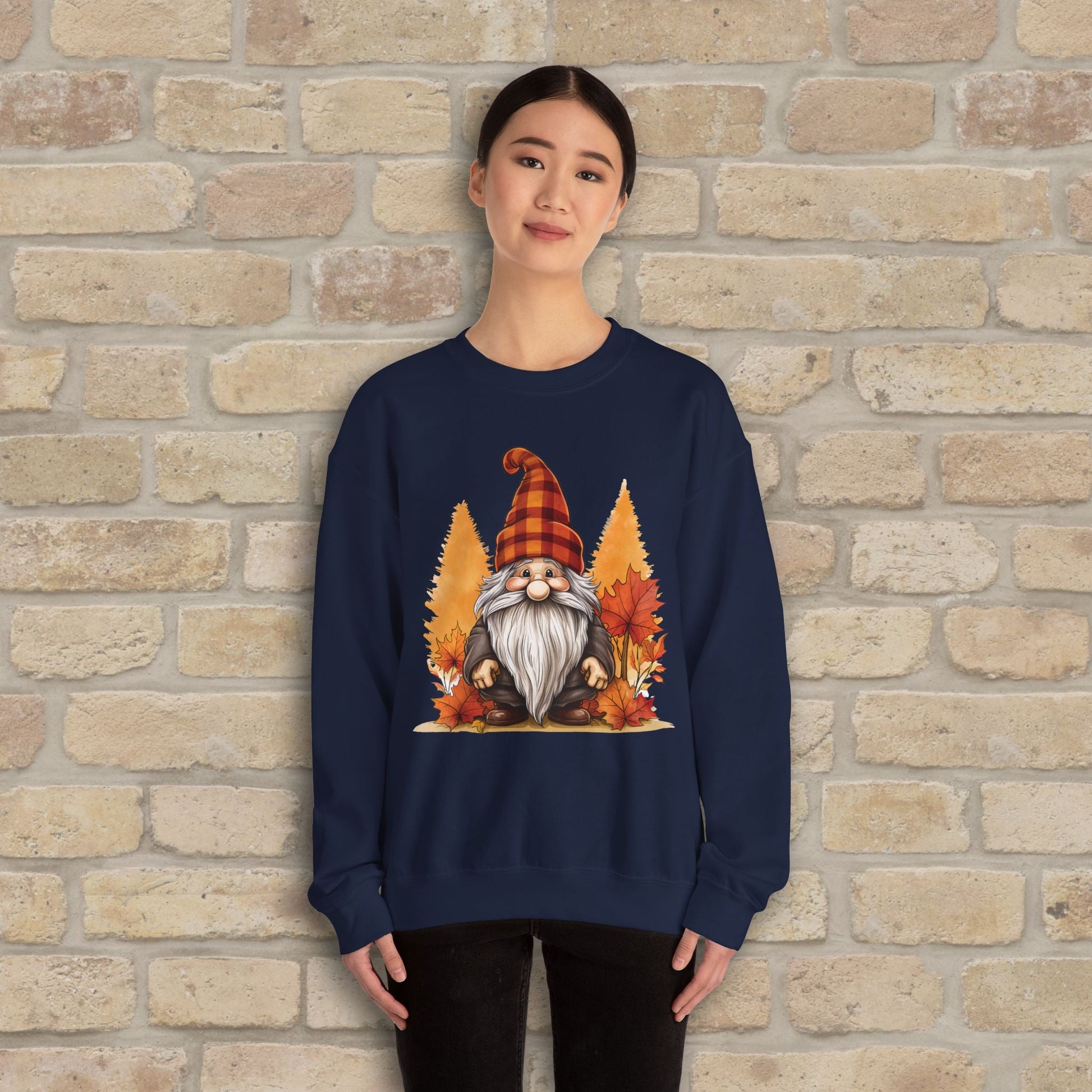 Graphic Only Fall Gnome Sweatshirt - Vibrant Styles