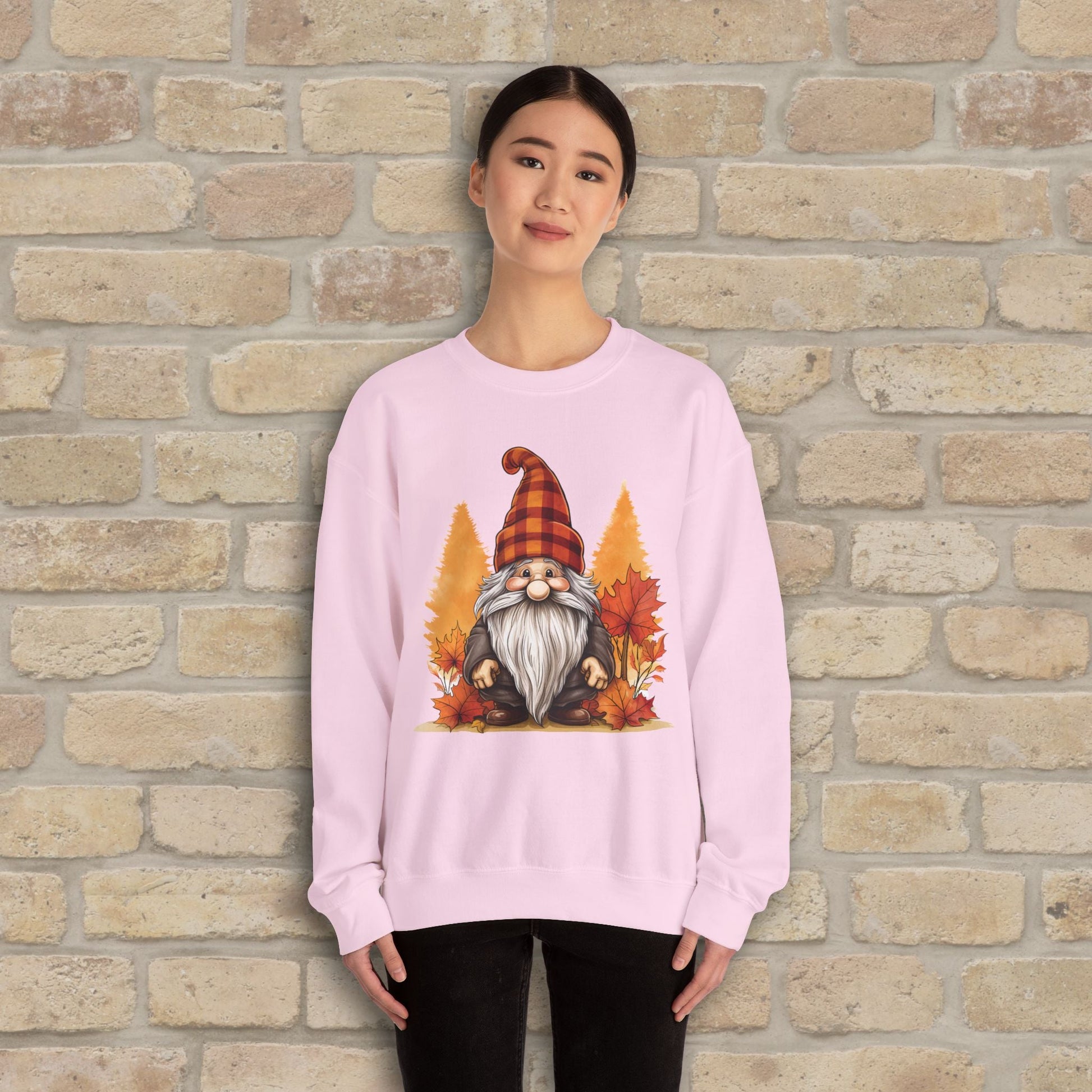 Graphic Only Fall Gnome Sweatshirt - Vibrant Styles