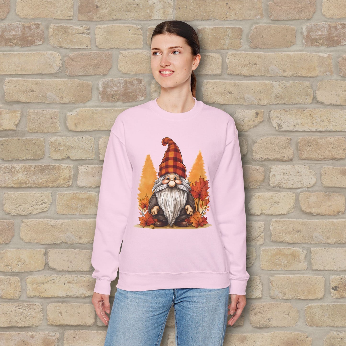 Graphic Only Fall Gnome Sweatshirt - Vibrant Styles