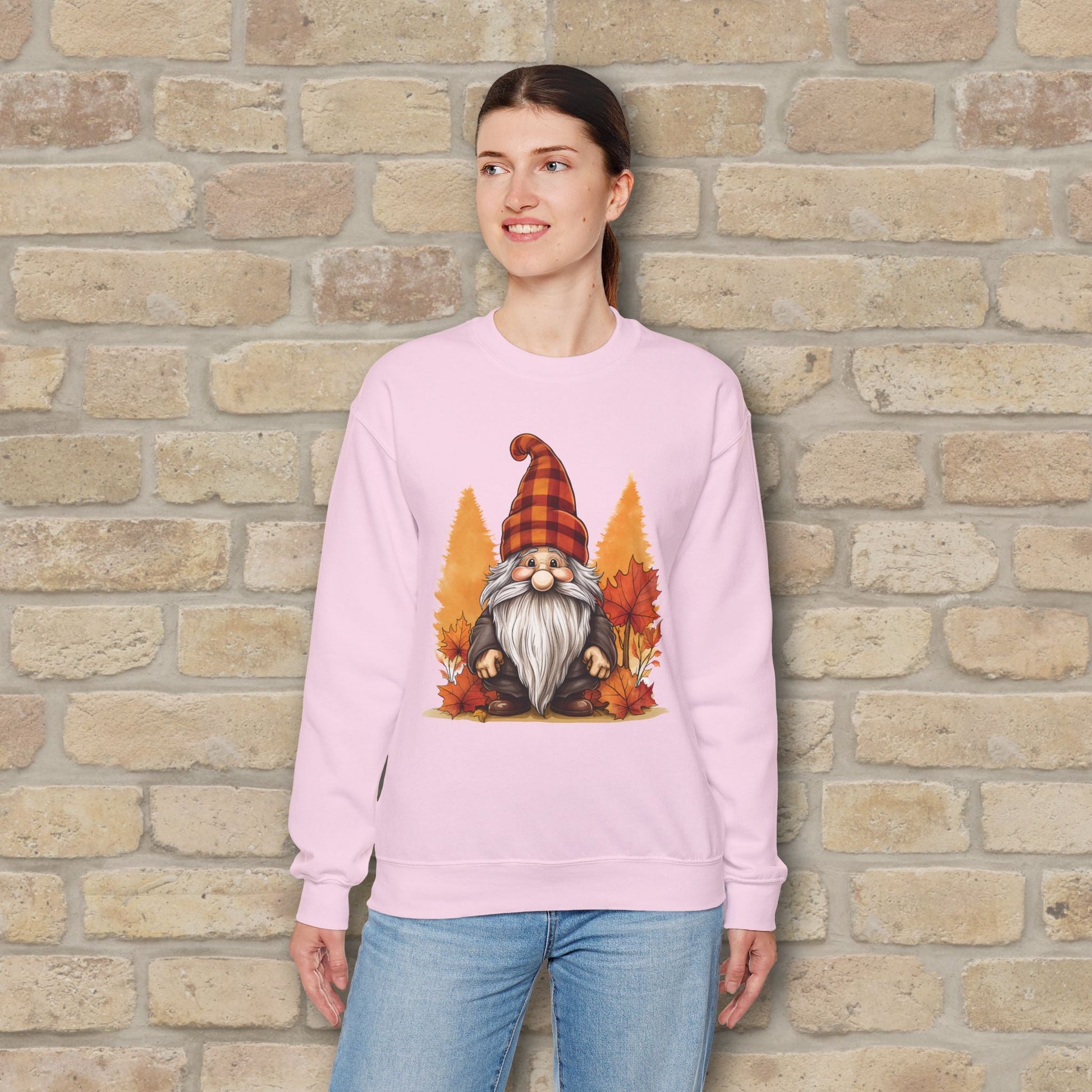 Graphic Only Fall Gnome Sweatshirt - Vibrant Styles