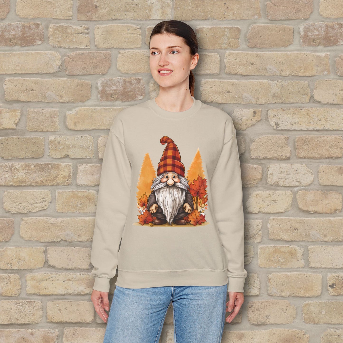 Graphic Only Fall Gnome Sweatshirt - Vibrant Styles