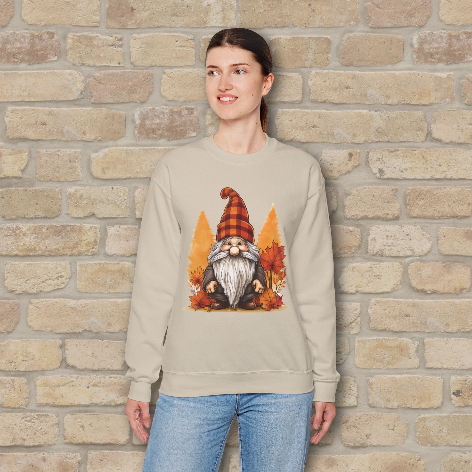 Graphic Only Fall Gnome Sweatshirt - Vibrant Styles
