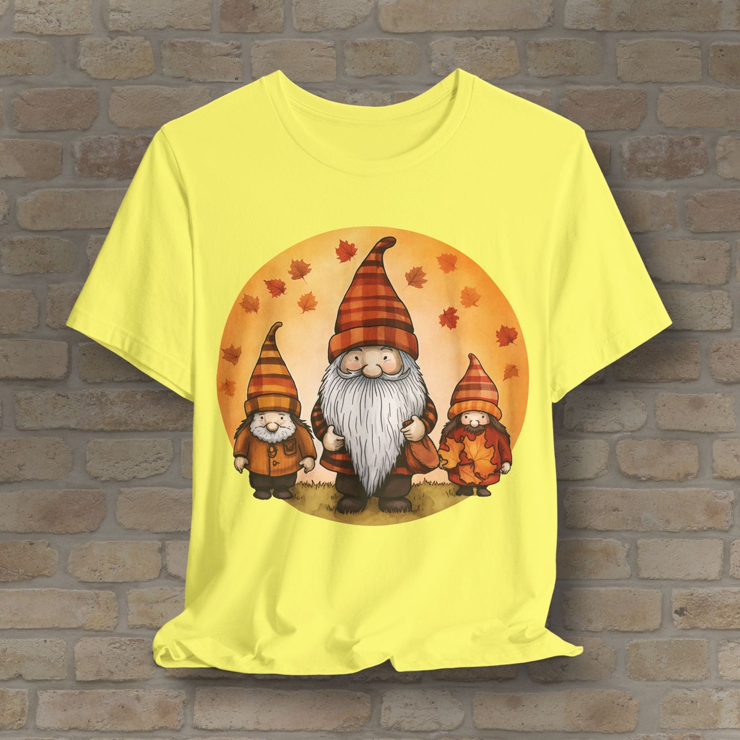 Graphic Only Fall Gnomes Tee - Vibrant Styles