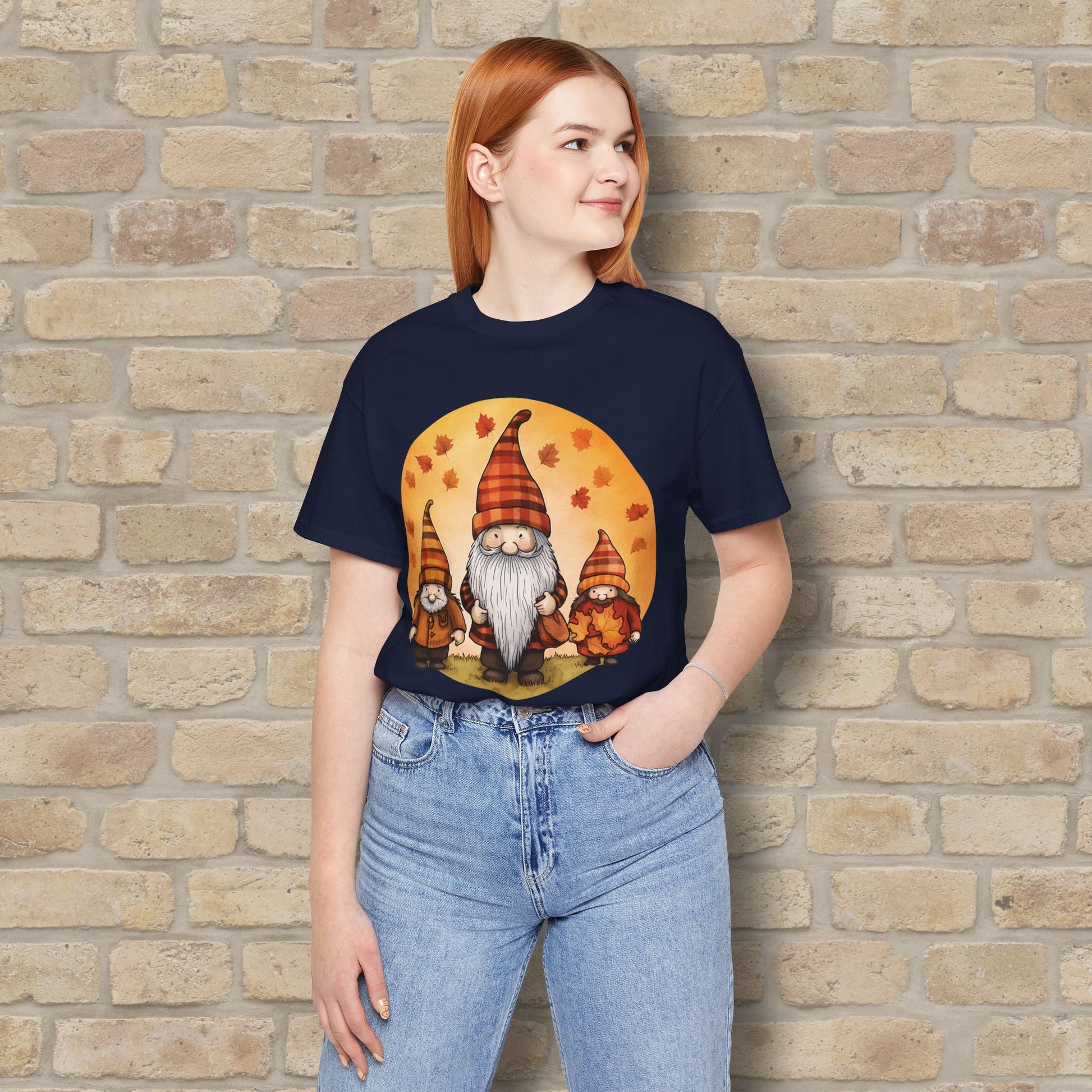 Graphic Only Fall Gnomes Tee - Vibrant Styles