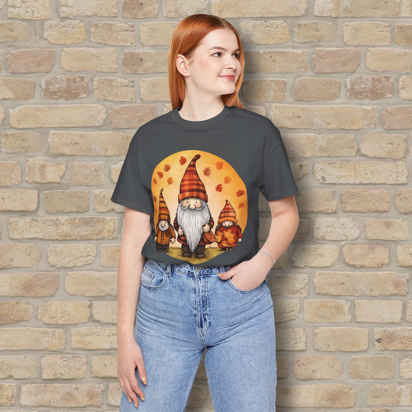 Graphic Only Fall Gnomes Tee - Vibrant Styles