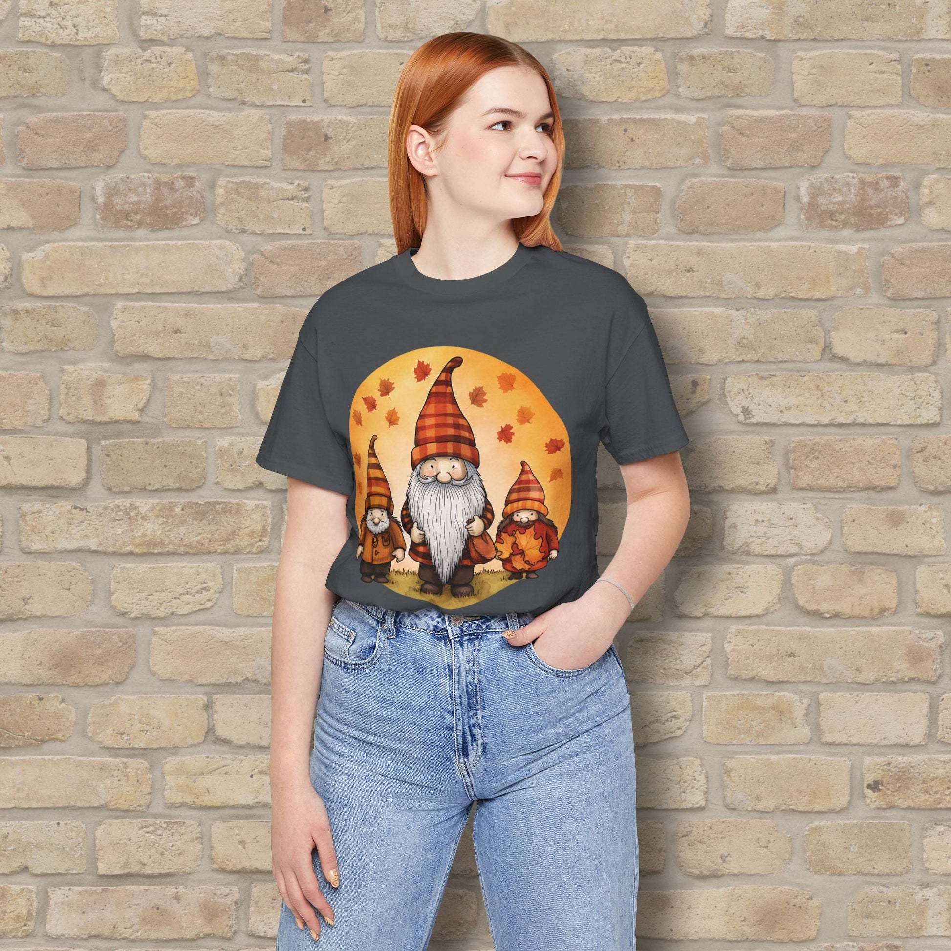 Graphic Only Fall Gnomes Tee - Vibrant Styles