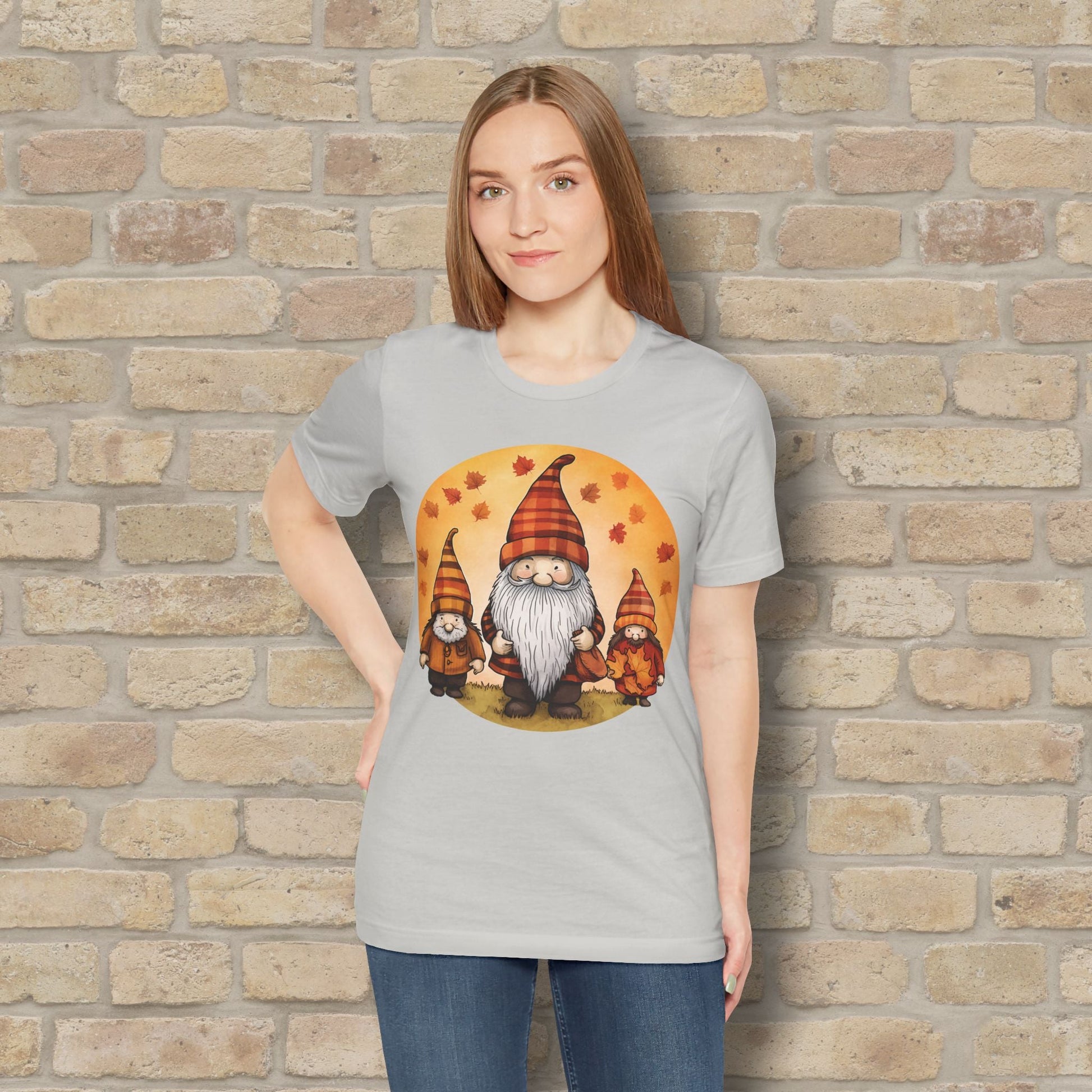 Graphic Only Fall Gnomes Tee - Vibrant Styles