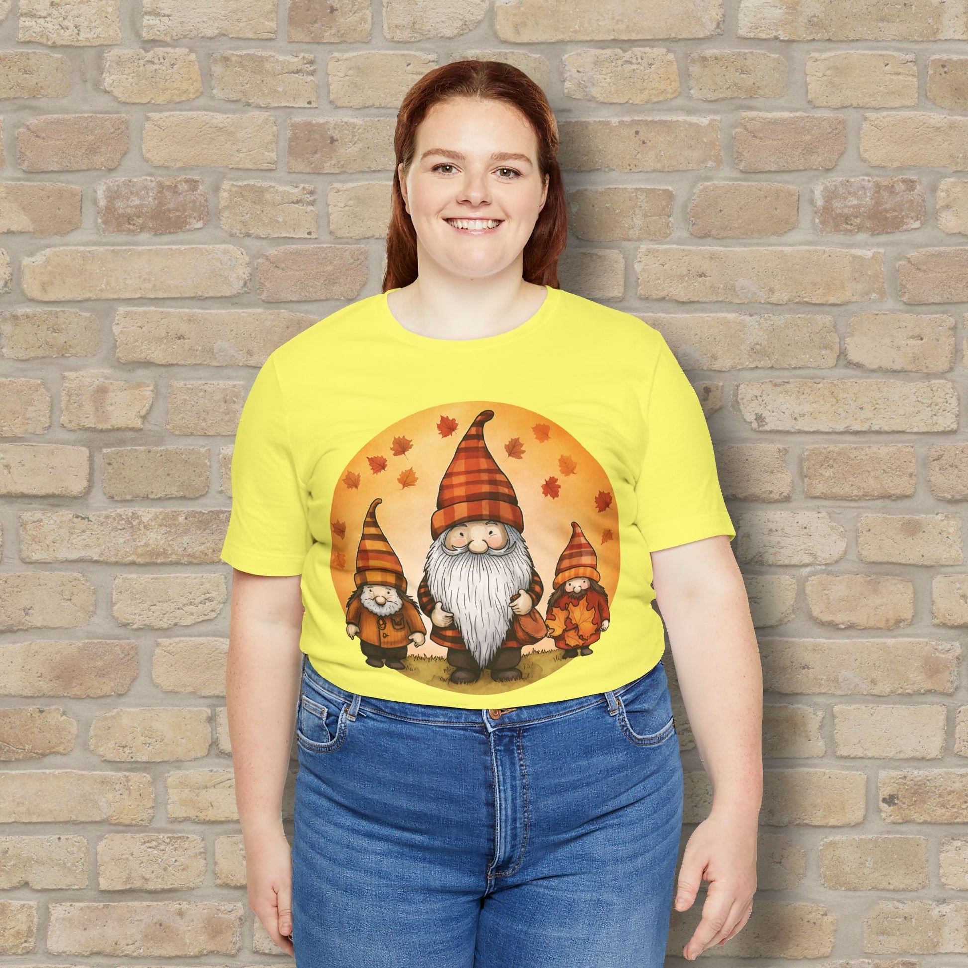 Graphic Only Fall Gnomes Tee - Vibrant Styles