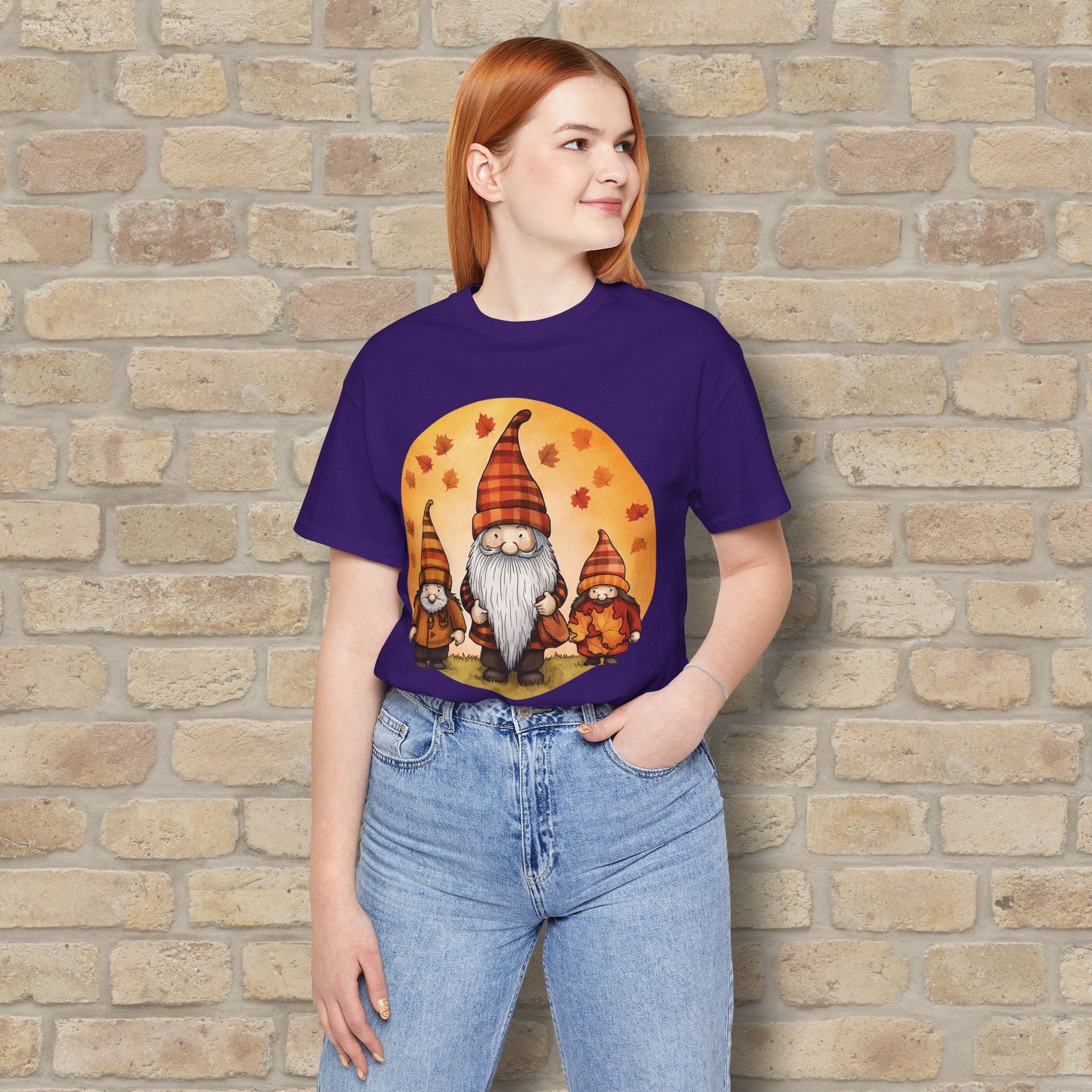 Graphic Only Fall Gnomes Tee - Vibrant Styles
