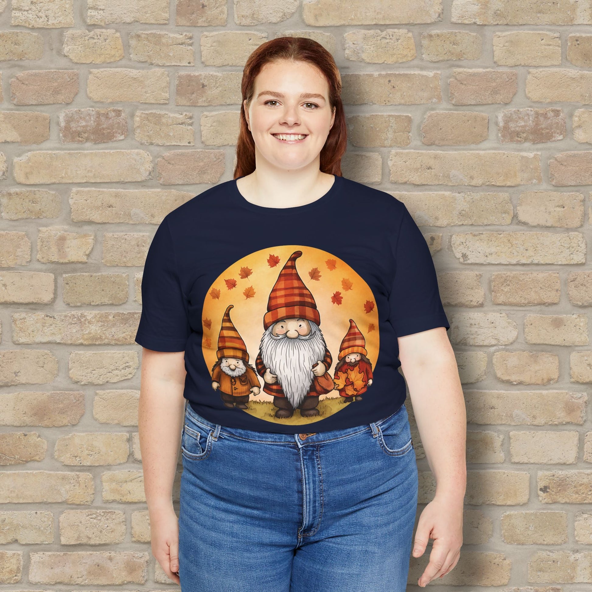 Graphic Only Fall Gnomes Tee - Vibrant Styles