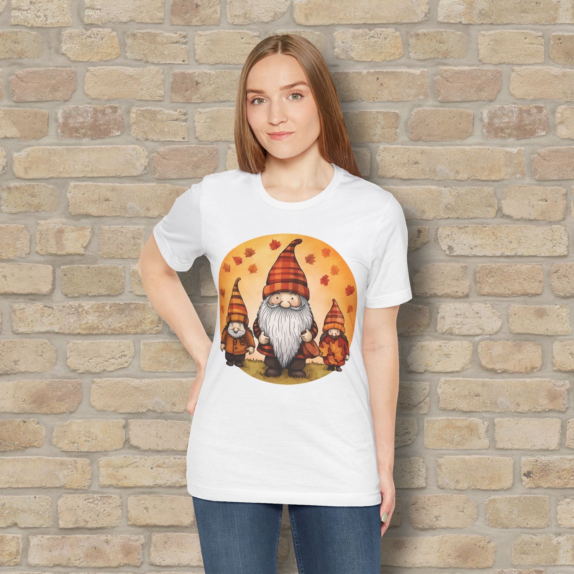 Graphic Only Fall Gnomes Tee - Vibrant Styles